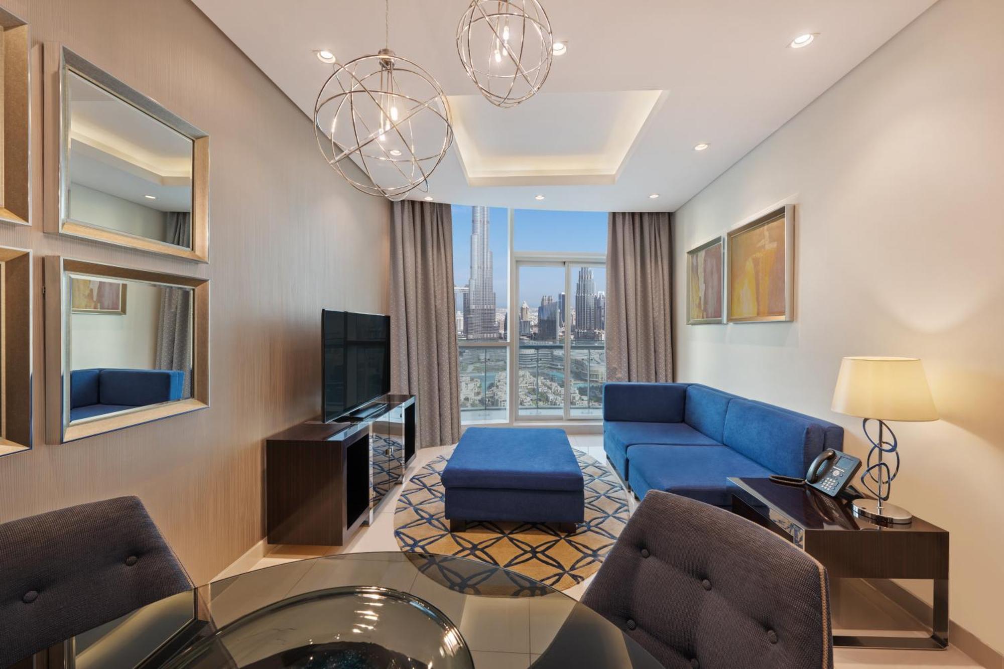 Damac Maison Distinction Dubái Exterior foto Living room